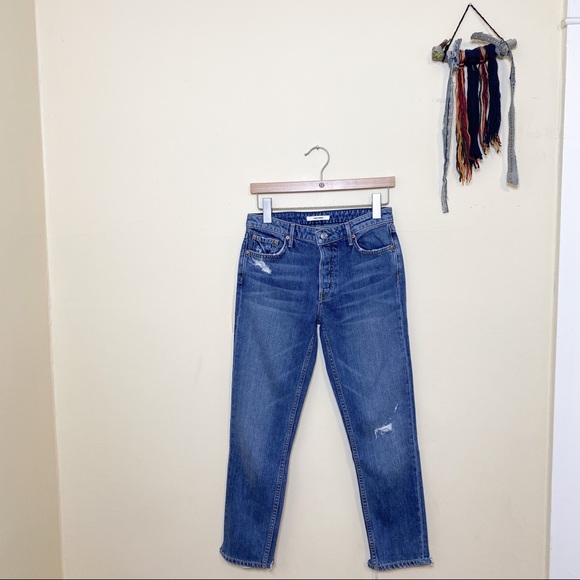 GRLFRND • Kiara Distressed Tomboy Jeans - Picture 3 of 8